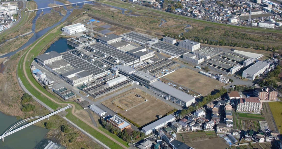 猪名川浄水場航空写真